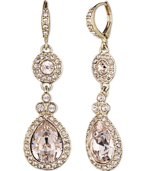 givenchy glass pearl drop earrings|Givenchy earrings.